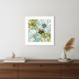 Sea glass Garden I 2 White Framed Print Wall Art