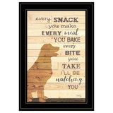 Every Snack You Make 2 Black Framed Print Wall Art