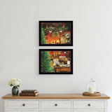Set Of Two Ive Been A Good Boy 3 Black Framed Print Wall Art