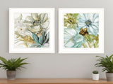 Set Of Two Sea Glass 1 White Framed Print Wall Art