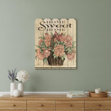 Home Sweet Home Peonies Unframed Print Wall Art