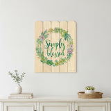 Simply Blessed Unframed Print Wall Art