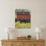 By the Red Barn Unframed Print Wall Art