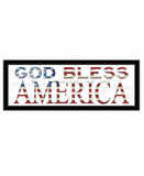 God Bless America 6 Black Framed Print Wall Art