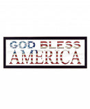 God Bless America 7 Black Framed Print Wall Art