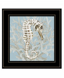 Coral Seahorse I 3 Black Framed Print Wall Art