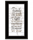 Family 5 Black Framed Print Wall Art