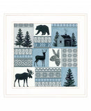 Cabin in the Woods 2 White Framed Print Wall Art