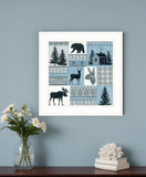Cabin in the Woods 2 White Framed Print Wall Art