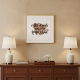 Coffee and Friends 2 White Framed Print Wall Art