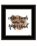 Coffee and Friends 3 Black Framed Print Wall Art