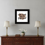 Coffee and Friends 3 Black Framed Print Wall Art
