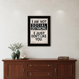 Social Distancing 2 Black Framed Print Wall Art