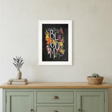 Bloom with Grace 2 White Framed Print Wall Art
