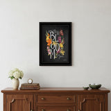 Bloom with Grace 4 Black Framed Print Wall Art