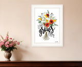 Love Grows Here 3 White Framed Print Wall Art