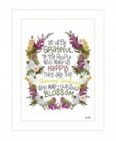 Charming Garden 2 White Framed Print Wall Art