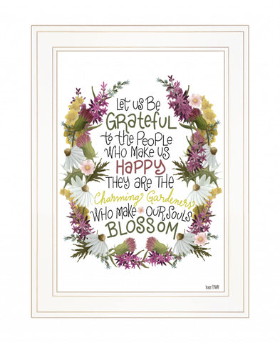 Charming Garden 3 White Framed Print Wall Art