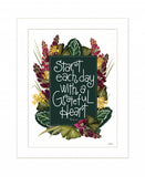Grateful Heart 3 White Framed Print Wall Art