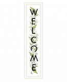 Welcome Sign II 4 White Framed Print Wall Art