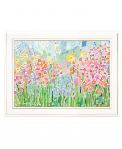 Growing Things NO 4 White Framed Print Wall Art