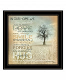 In Our Home 5 Black Framed Print Wall Art