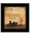 Farming 3 Black Framed Print Wall Art