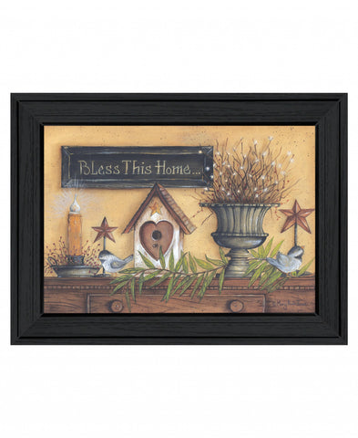 Bless this Home 3 Black Framed Print Wall Art