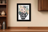 Coffee Break 2 Black Framed Print Kitchen Wall Art
