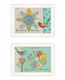 Set Of Two Kindness 1 White Framed Print Wall Art