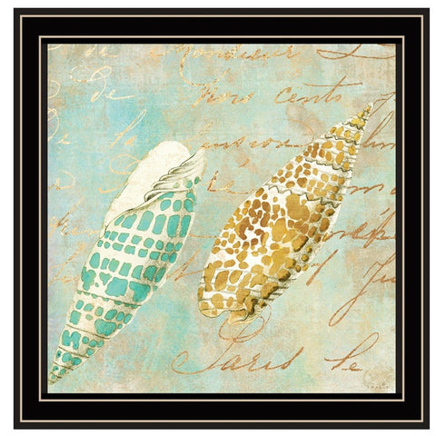 Set Of Four Ocean 1 Black Framed Print Wall Art