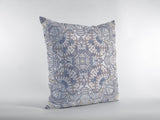 18��� Yellow Gray Boho Ornate Zippered Suede Throw Pillow