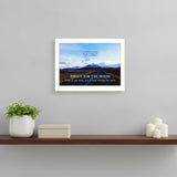 Goals 2 White Framed Print Wall Art