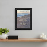 Character 1 Black Framed Print Wall Art