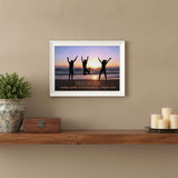 Teamwork White Framed Print Wall Art