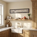Kitchen Is The Heart of The Home 2 Black Framed Print Kitchen Wall Art