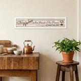 Kitchen Is The Heart of The Home White Framed Print Kitchen Wall Art
