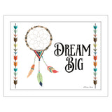 Dream Big 2 White Framed Print Wall Art