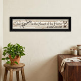 Kitchen Is The Heart of The Home 7 Black Framed Print Kitchen Wall Art