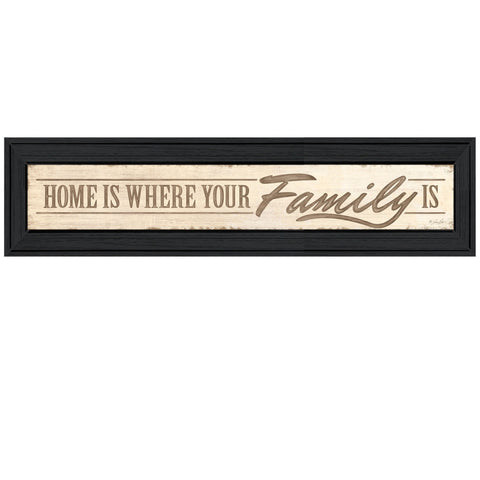 Home Is? 4 Black Framed Print Wall Art