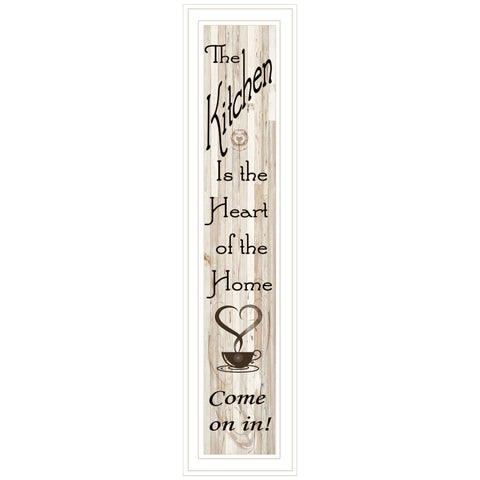 Kitchen is the Heart of the Home 15 White Framed Wall Art