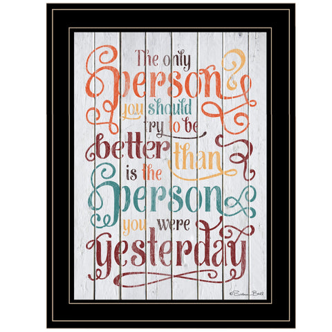 The Only Person 3 Black Framed Print Wall Art