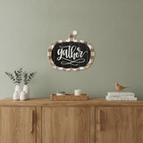 Gather Printed on a Pumpkin Unframed Print Wall Art