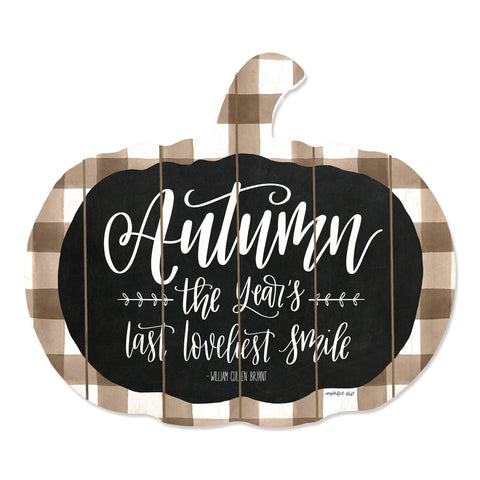 Autumn The Years Last Loveliest Smile Pumpkin Shape Wall Art