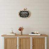 Autumn The Years Last Loveliest Smile Pumpkin Shape Wall Art