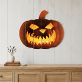 Fierce Pumpkin Face! Unframed Print Wall Art
