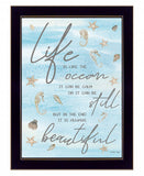Life is Like 1 Black Framed Print Wall Art
