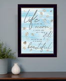Life is Like 1 Black Framed Print Wall Art
