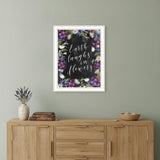Earth Laughs in Flowers 2 White Framed Print Wall Art