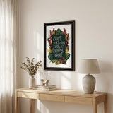 Grateful Heart 1 Black Framed Print Wall Art